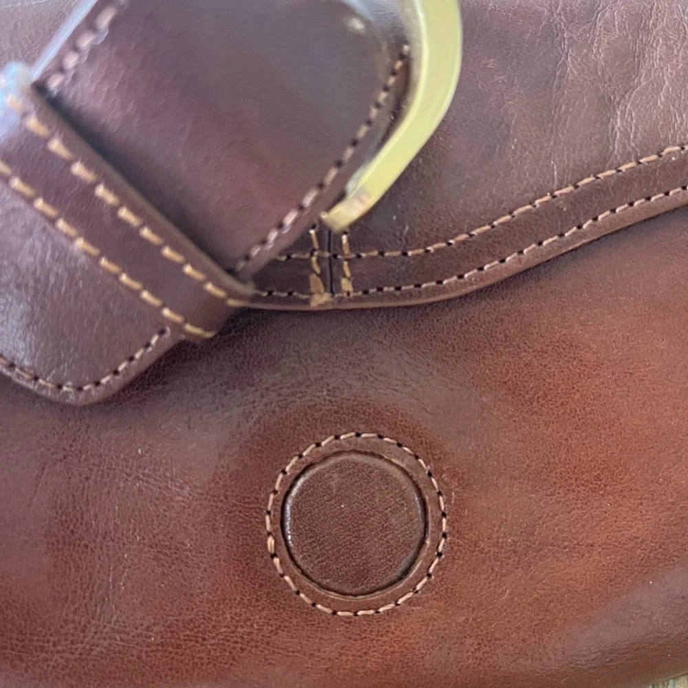 BRAHMIN Brown Wristlet New
